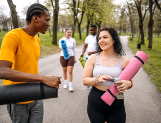 walking back from a gym class